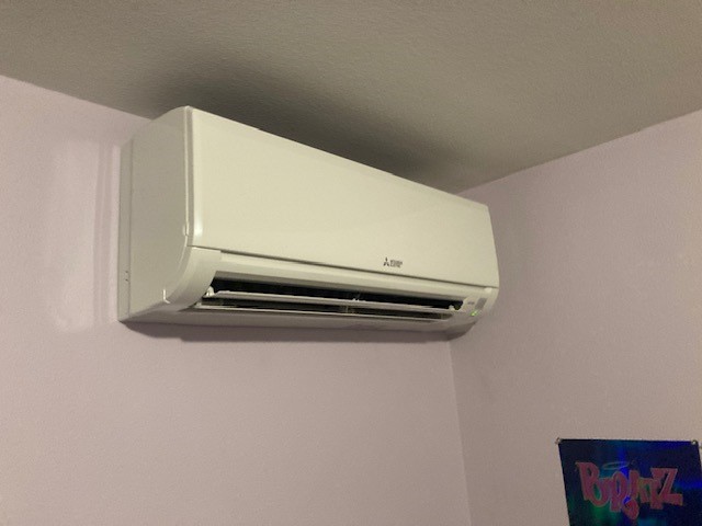 Installation of Mitsubishi ductless heat pump