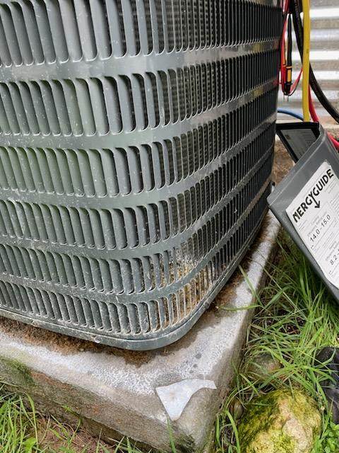 Refrigerant leak due to dog urine