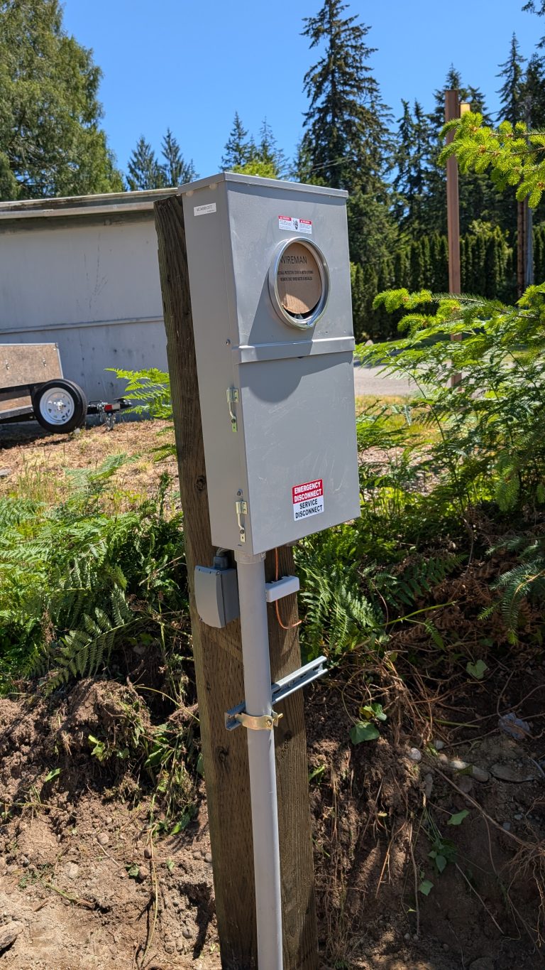 New 200-Amp Underground Electrical Service Installation in Puyallup, WA