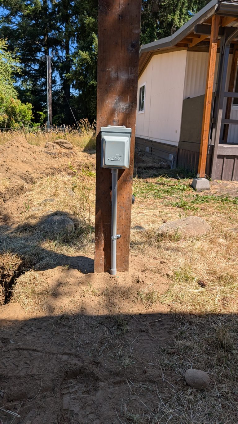 Generator Inlet & 30-Amp RV Outlet Installation in Yelm, WA